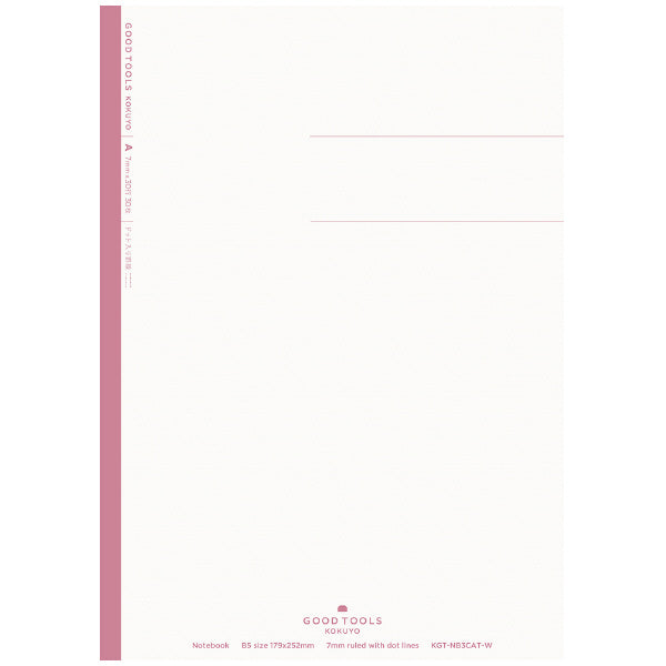 Kokuyo GOOD TOOLS Notebook - 30 Sheets - B5 - 7mm Lined with Dots