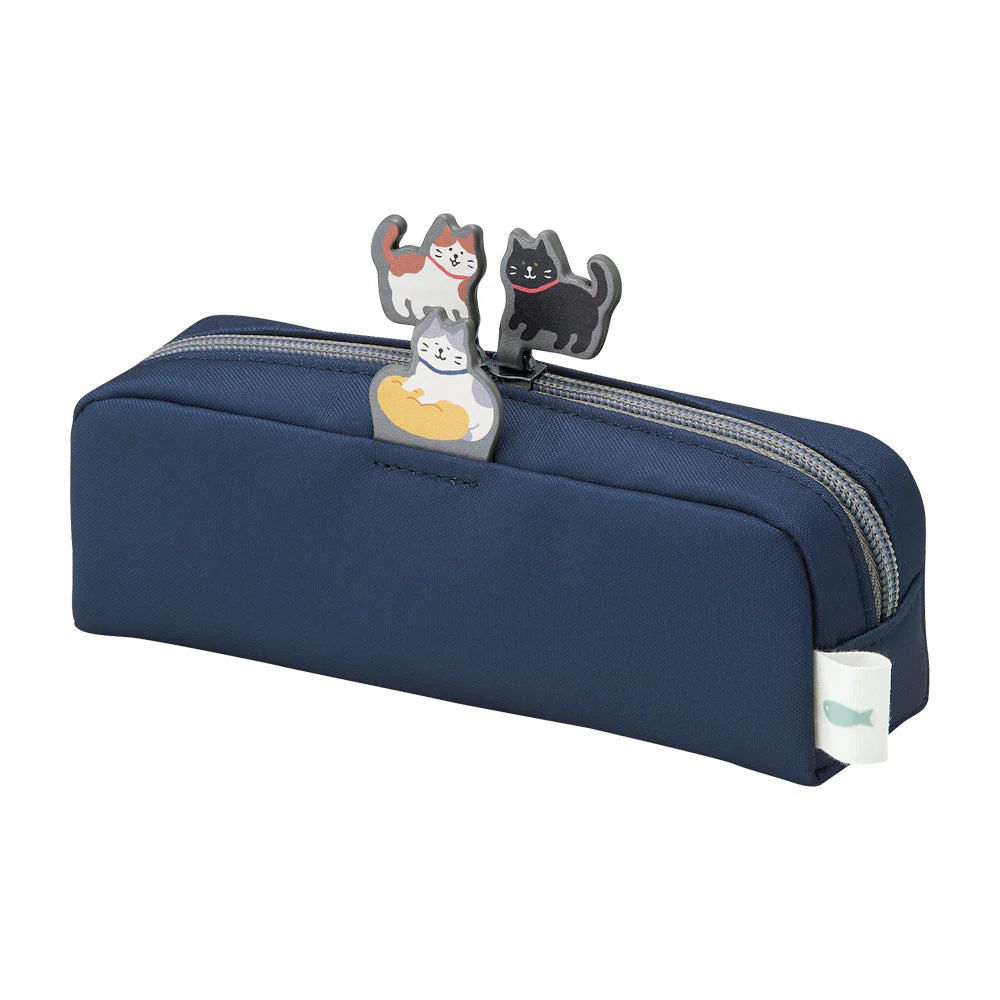 Lihit Lab Nyan Scene Box Pen Pouch - Indigo Blue