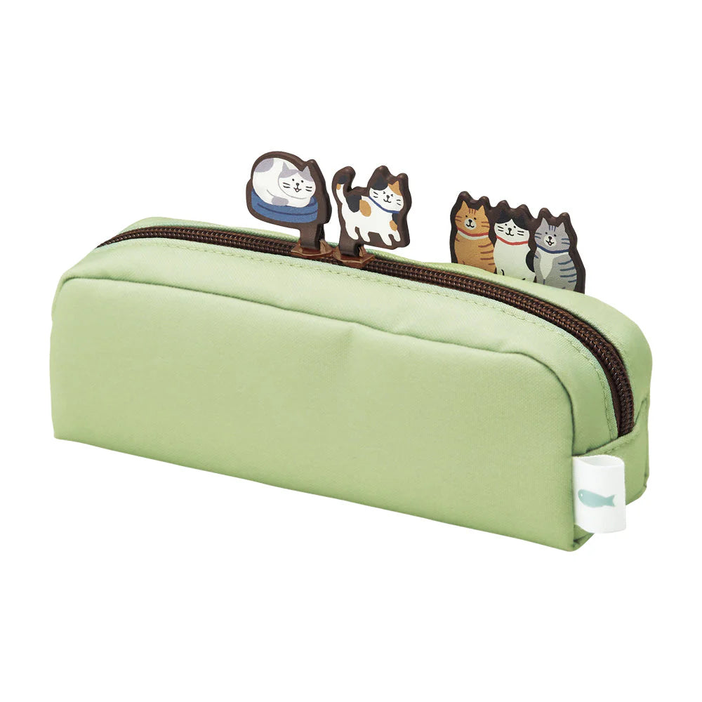 Lihit Lab Nyan Scene Box Pen Pouch - Pistachio Green