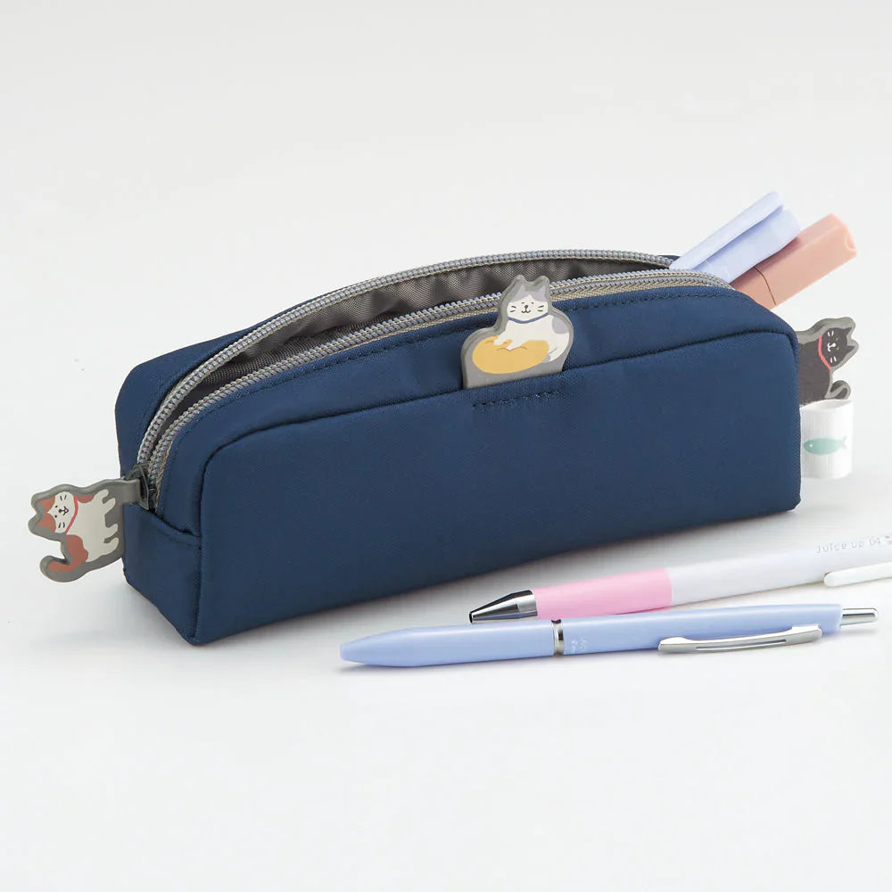 Lihit Lab Nyan Scene Box Pen Pouch - Indigo Blue 2