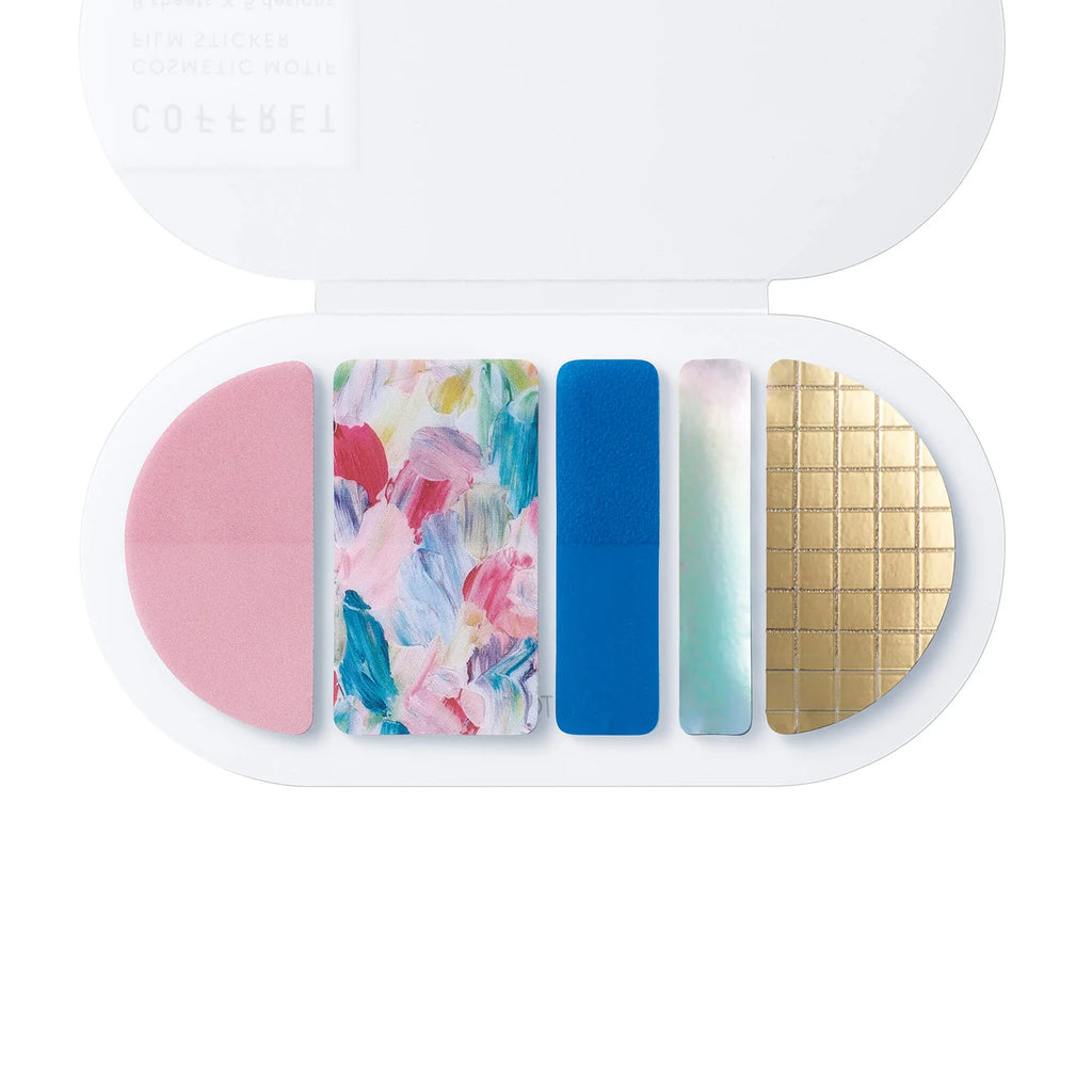 Hitotoki COFFRET Cosmetic Motif Film Sticker - Oval - Pink Float 1