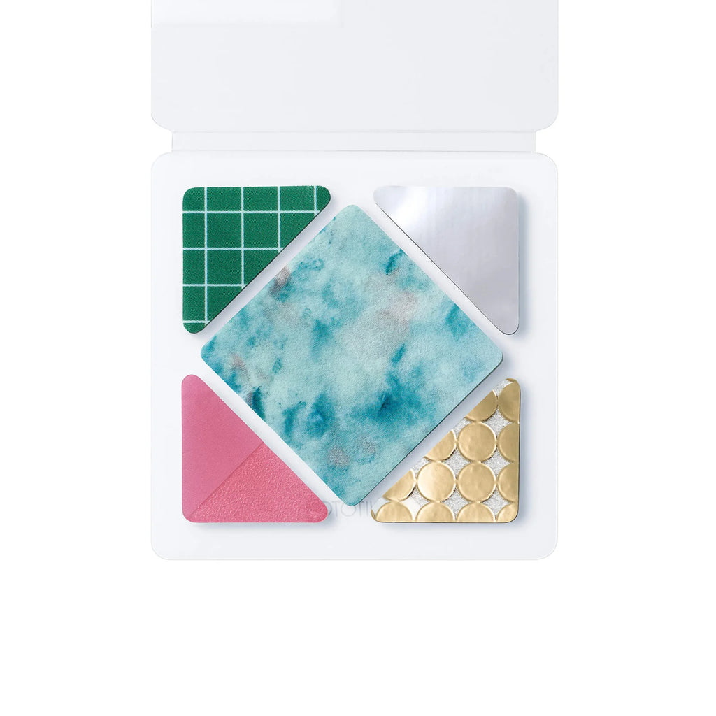 Hitotoki COFFRET Cosmetic Motif Film Sticker - Square - Forest Green 1