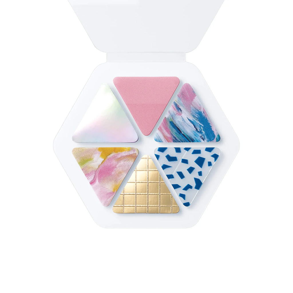 Hitotoki COFFRET Cosmetic Motif Film Sticker - Triangle - Pink Float 1