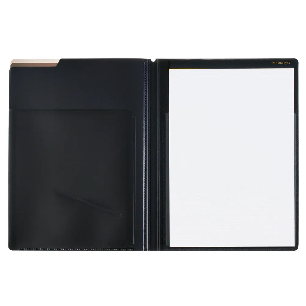 Maruman Mnemosyne HN187FA Notepad & Holder with 5 Pockets - 5mm Grid - 70 Sheets - A4 4