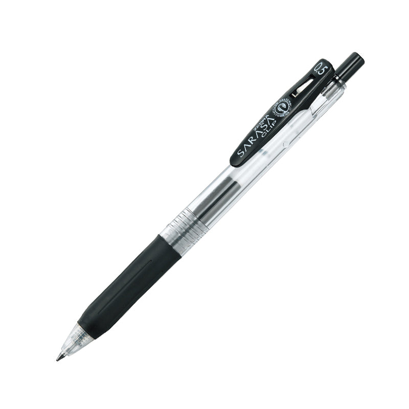 Zebra Sarasa Clip Gel Pen - 20 Colors - 0.5 mm - Black