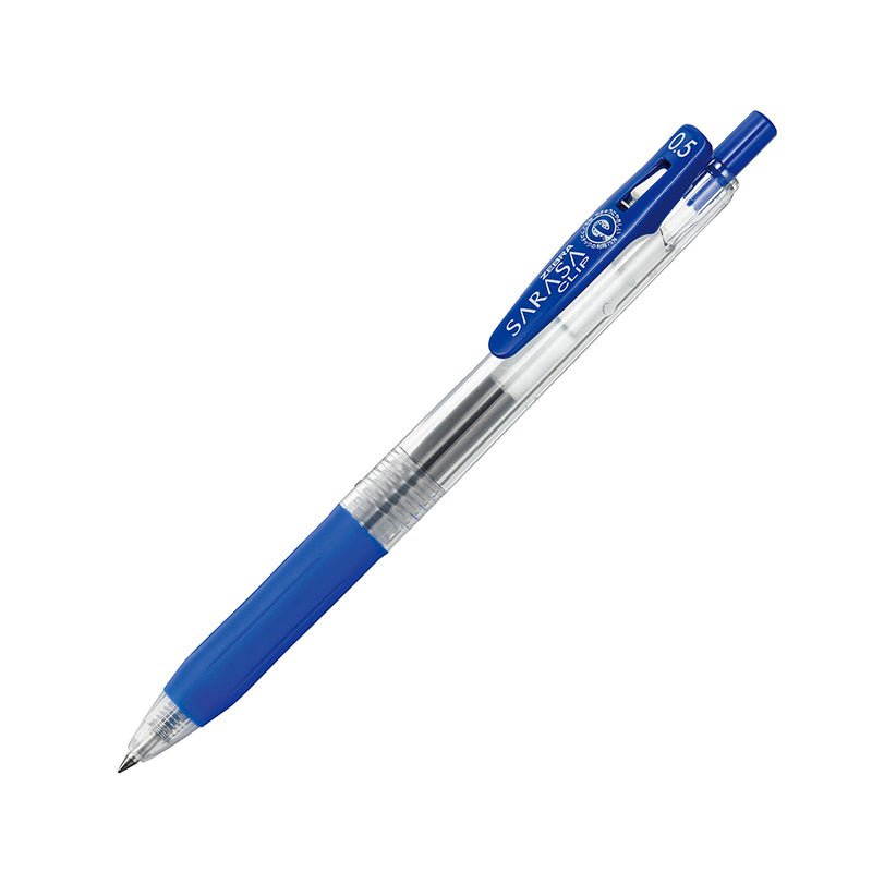 Zebra Sarasa Clip Gel Pen - 20 Colors - 0.5 mm - Blue