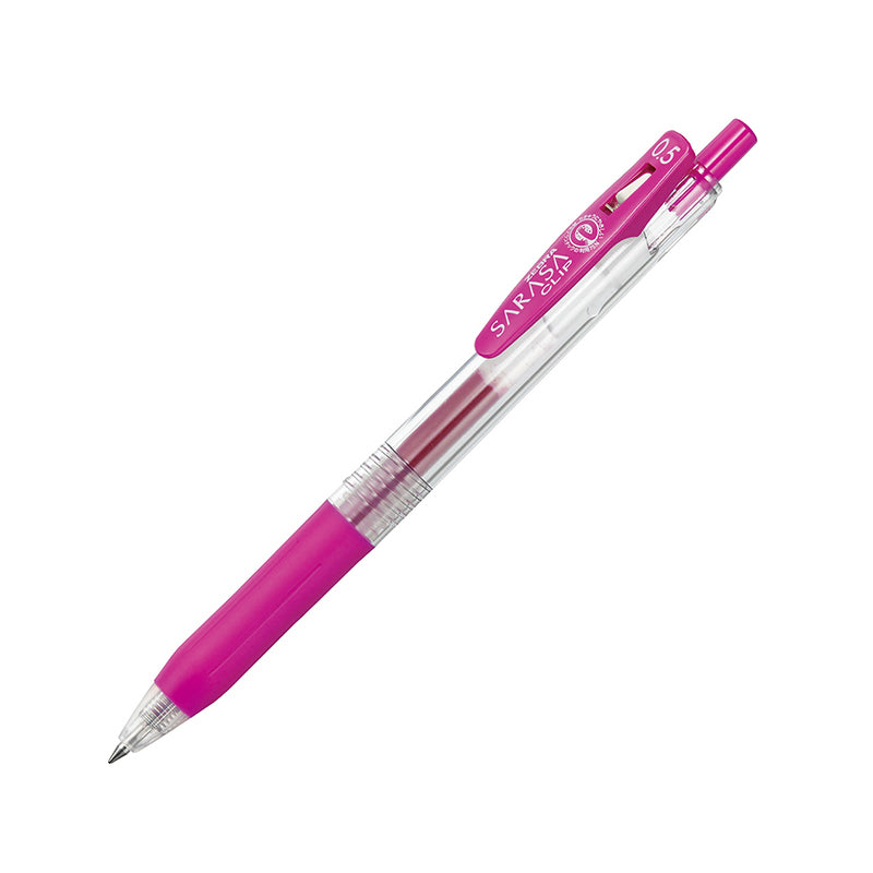 Zebra Sarasa Clip Gel Pen - 20 Colors - 0.5 mm - Magenta