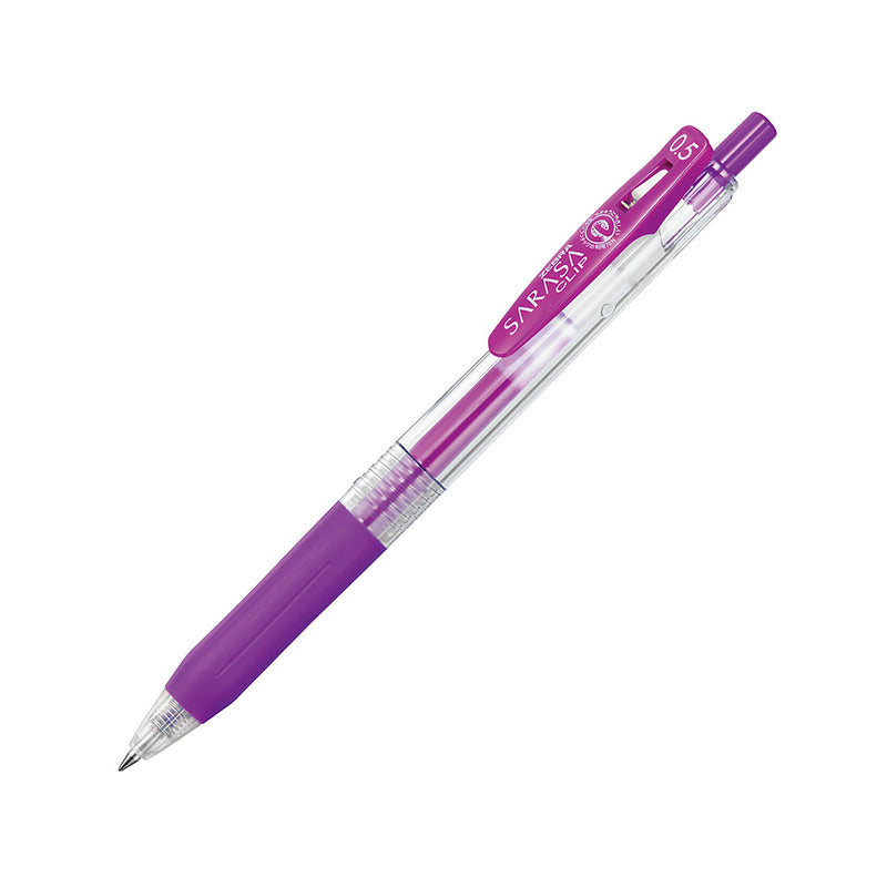 Zebra Sarasa Clip Gel Pen - 20 Colors - 0.5 mm - Purple