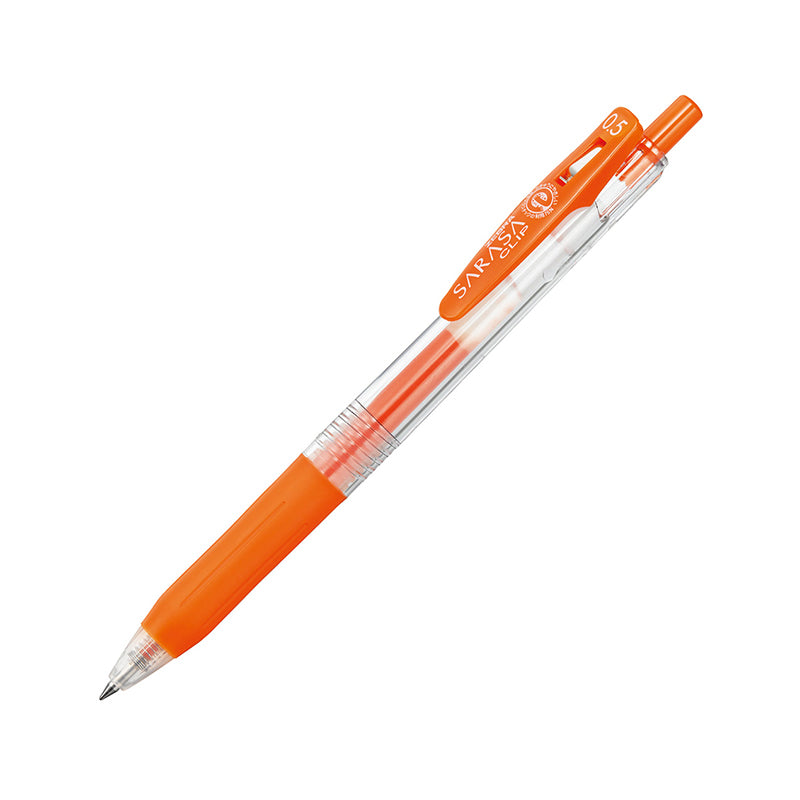 Zebra Sarasa Clip Gel Pen - 20 Colors - 0.5 mm - Red Orange