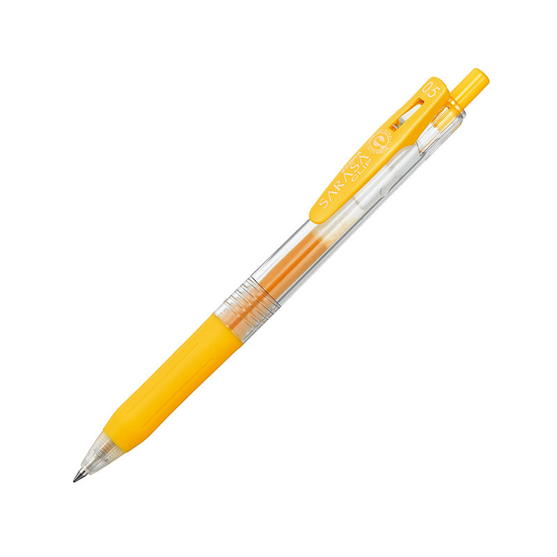 Zebra Sarasa Clip Gel Pen - 20 Colors - 0.5 mm - Yellow