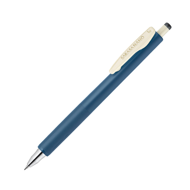 Zebra Sarasa NANO Gel Pen - Vintage Color - Extra Fine - 0.3 mm - Blue Gray
