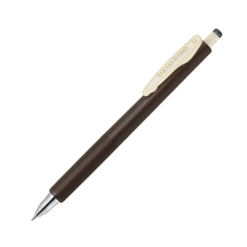 Zebra Sarasa NANO Gel Pen - Vintage Color - Extra Fine - 0.3 mm - Brown Gray