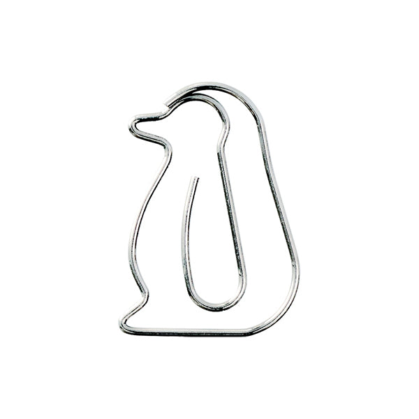 Midori D-Clip Nano Paper Clip - Penguin Pattern