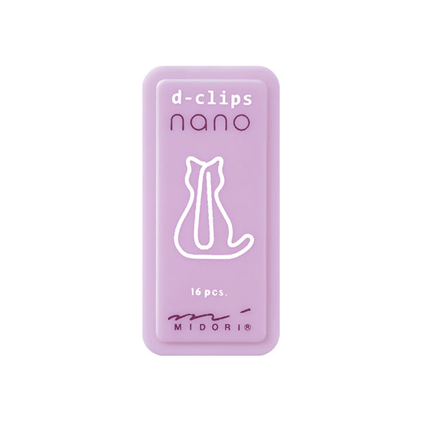 Midori D-Clip Paper Clip - Cat Pattern