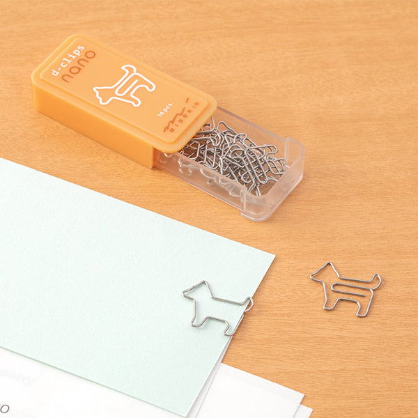 Midori D-Clip Paper Clip - Dog Pattern