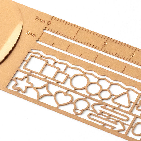 Midori Template Clip ruler - Copper