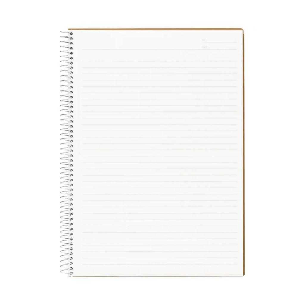 Maruman Spiral Note Basic Notebook - 6.5mm Lined - 80 Sheets - Tear Off - B5