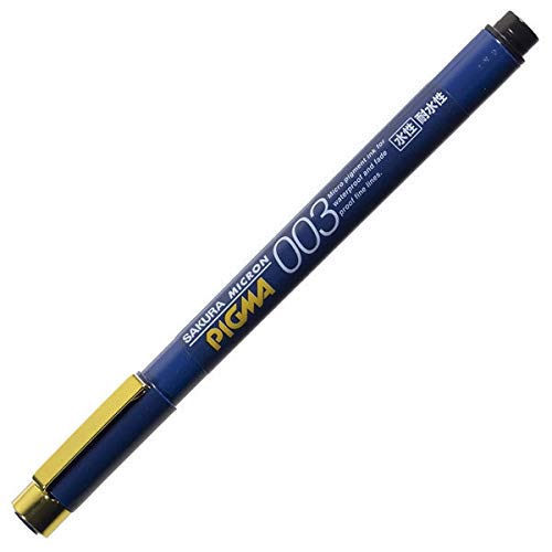 Sakura Pigma Micron Fineliner Pen - Black Ink - Navy Body - 003