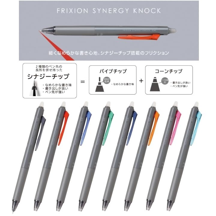 Pilot FriXion Synergy Knock 0.5 mm Gel Pen - Erasable