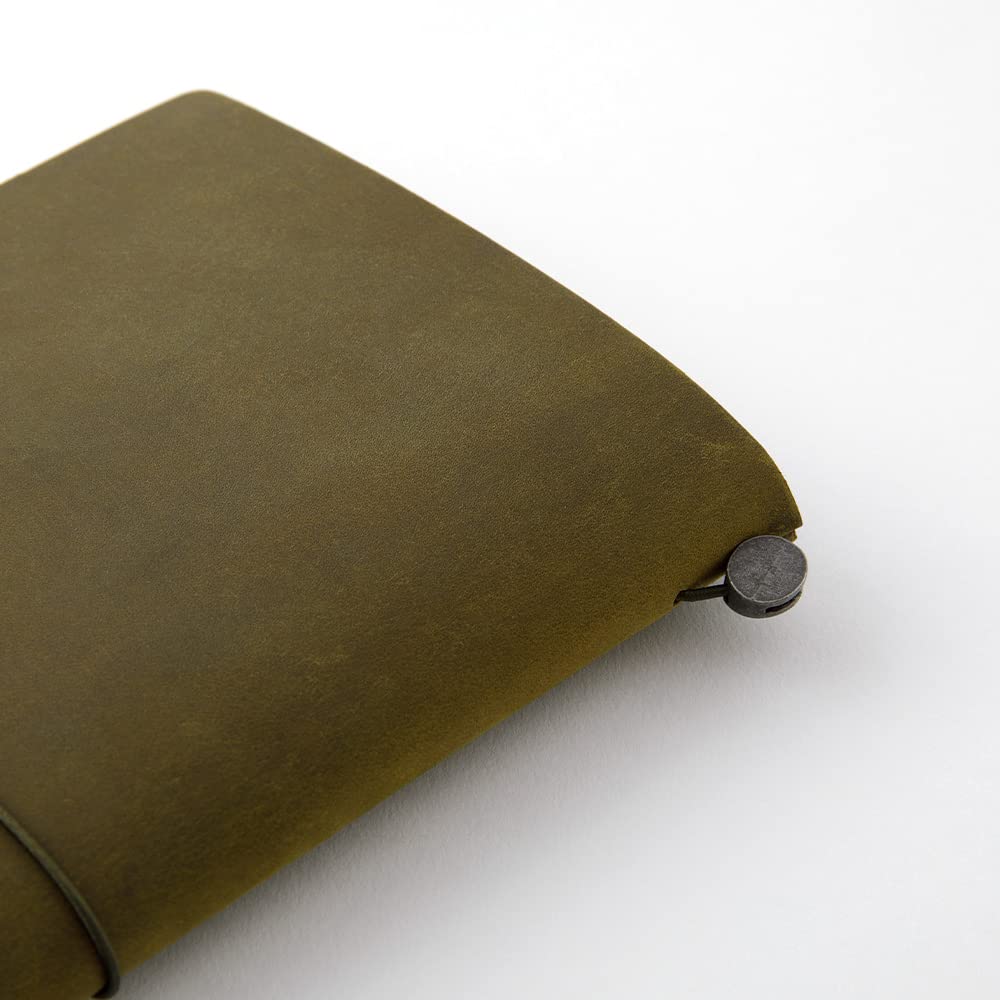 Traveler's Company Traveler's Notebook Starter Kit - Olive Leather - Regular Size - Blank 3