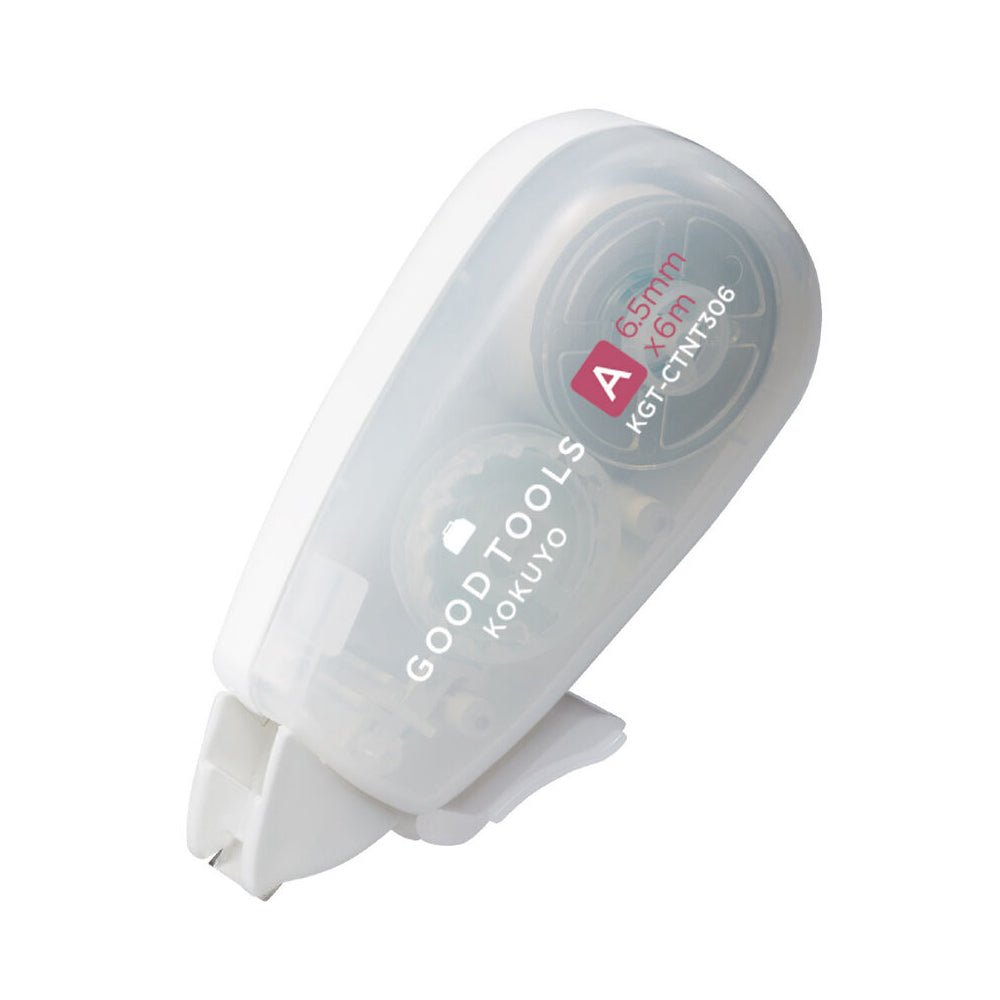 Kokuyo GOOD TOOLS Correction Tape - Invisible Paper Color Tape - 6.5mm / 5.5mm * 6m 6.5mm * 6m (for 7mm Lined Notebooks) - Pink - KOKUYO KGT - CTNT306W - IRO