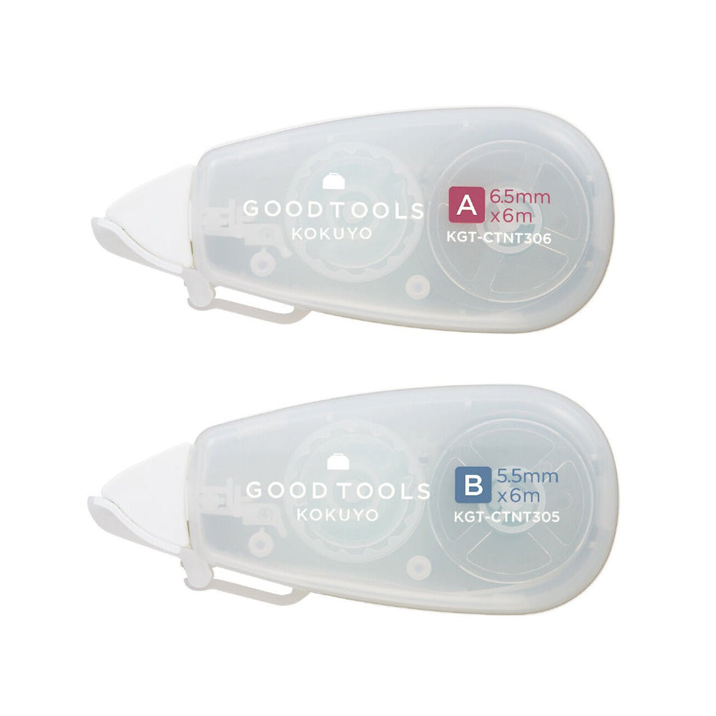 Kokuyo GOOD TOOLS Correction Tape - Invisible Paper Color Tape - 6.5mm / 5.5mm * 6m 6.5mm * 6m (for 7mm Lined Notebooks) - Pink - KOKUYO KGT - CTNT306W - IRO