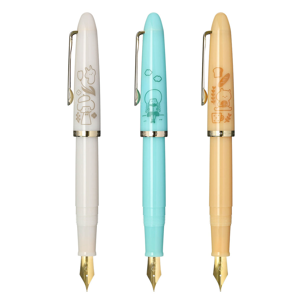 Sailor Profit Junior +10 Mizutama Fountain Pen Set - Limited Edition - Medium Fine Nib - White - SAILOR 10 - 0582 - 301 - IRO