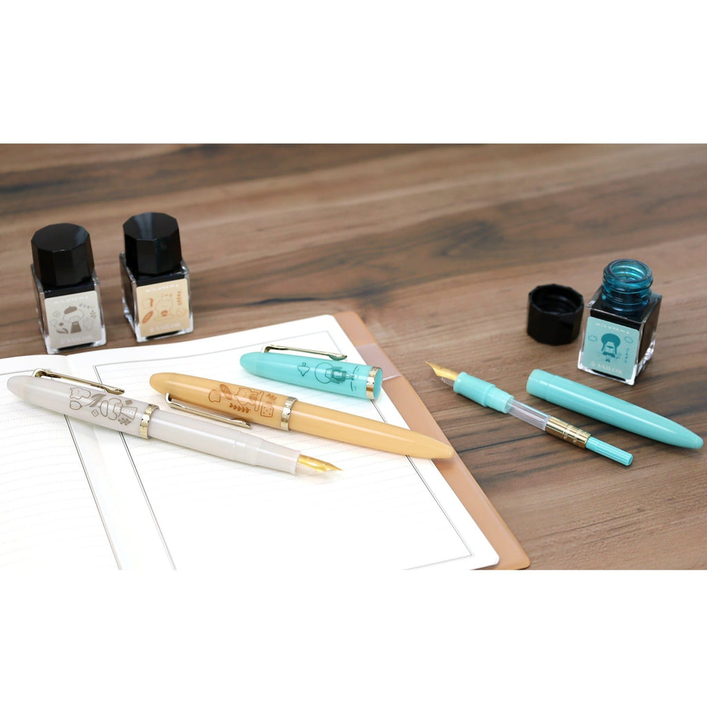 Sailor Profit Junior +10 Mizutama Fountain Pen Set - Limited Edition - Medium Fine Nib - White - SAILOR 10 - 0582 - 301 - IRO
