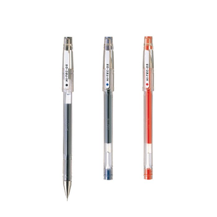 Pilot Hi - Tec - C Gel Pen - 0.5 mm - Fine - Long Life Design Award Black - PILOT LH - 20C5 - B - IRO