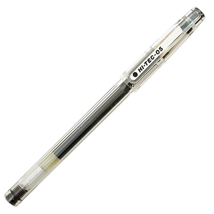 Pilot Hi - Tec - C Gel Pen - 0.5 mm - Fine - Long Life Design Award Black - PILOT LH - 20C5 - B - IRO