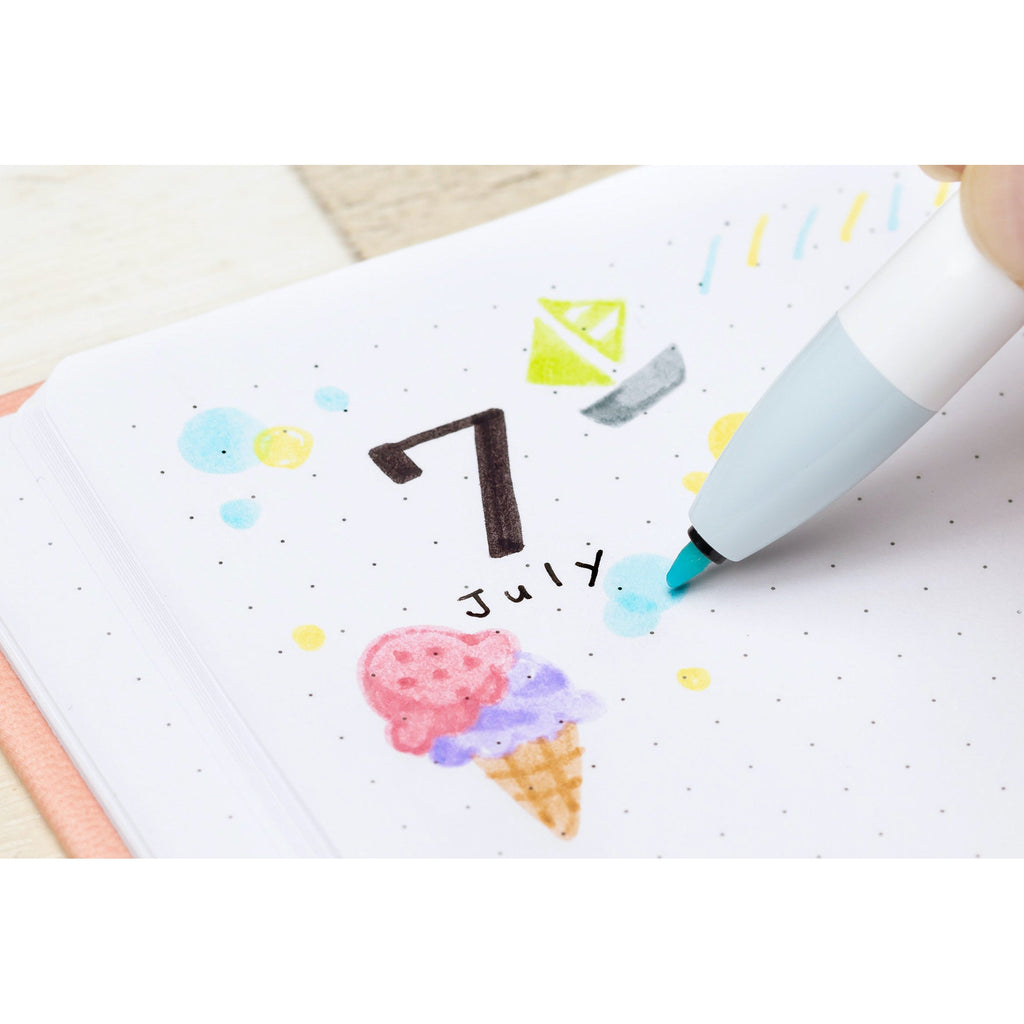 Zebra Click Art Marker - 12 Pastel Color Set - ZEBRA WYSS22 - 12CPL - IRO