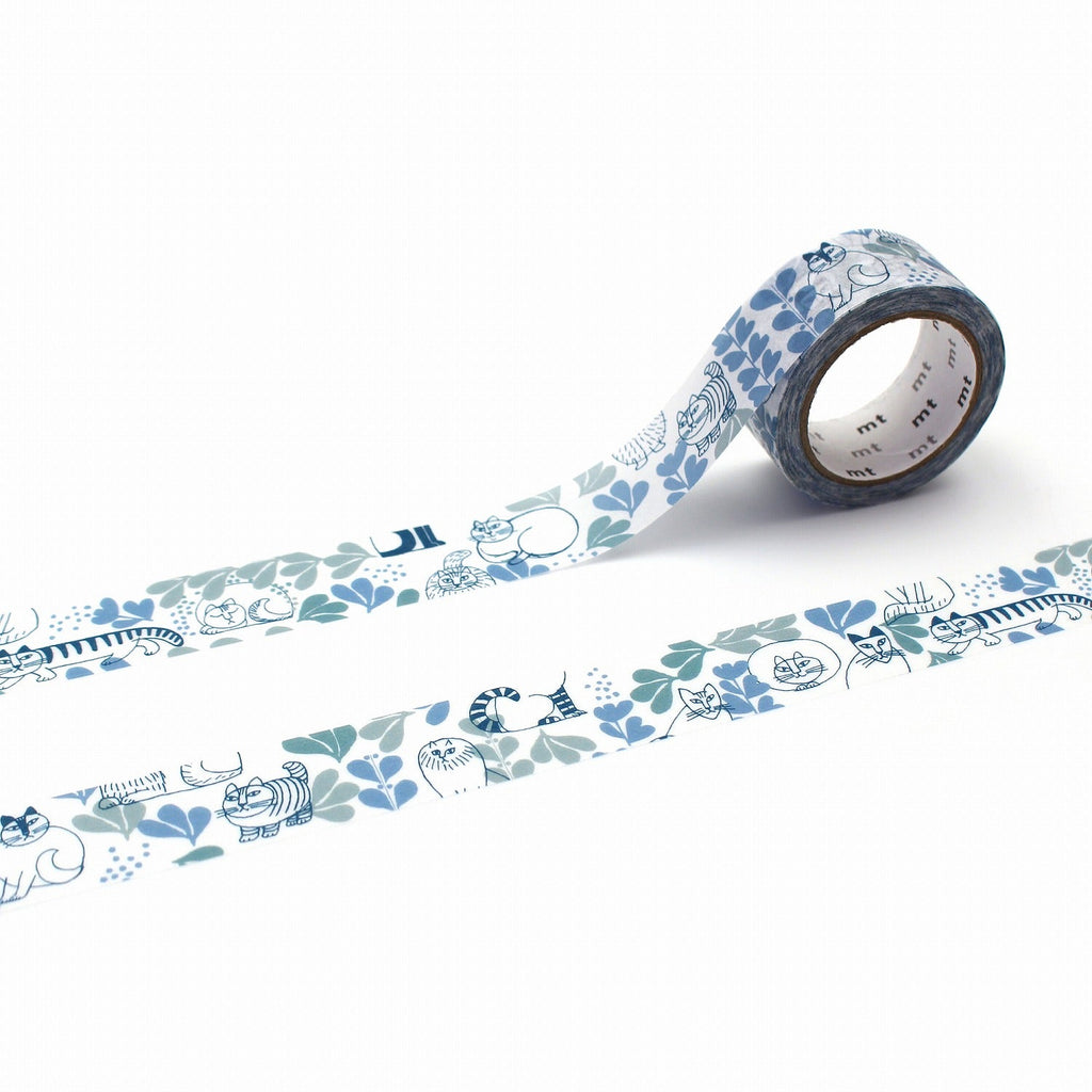 MT Masking Tape - Lisa Larson - 18 mm - Leaves and Cats - MT LISA21 - IRO