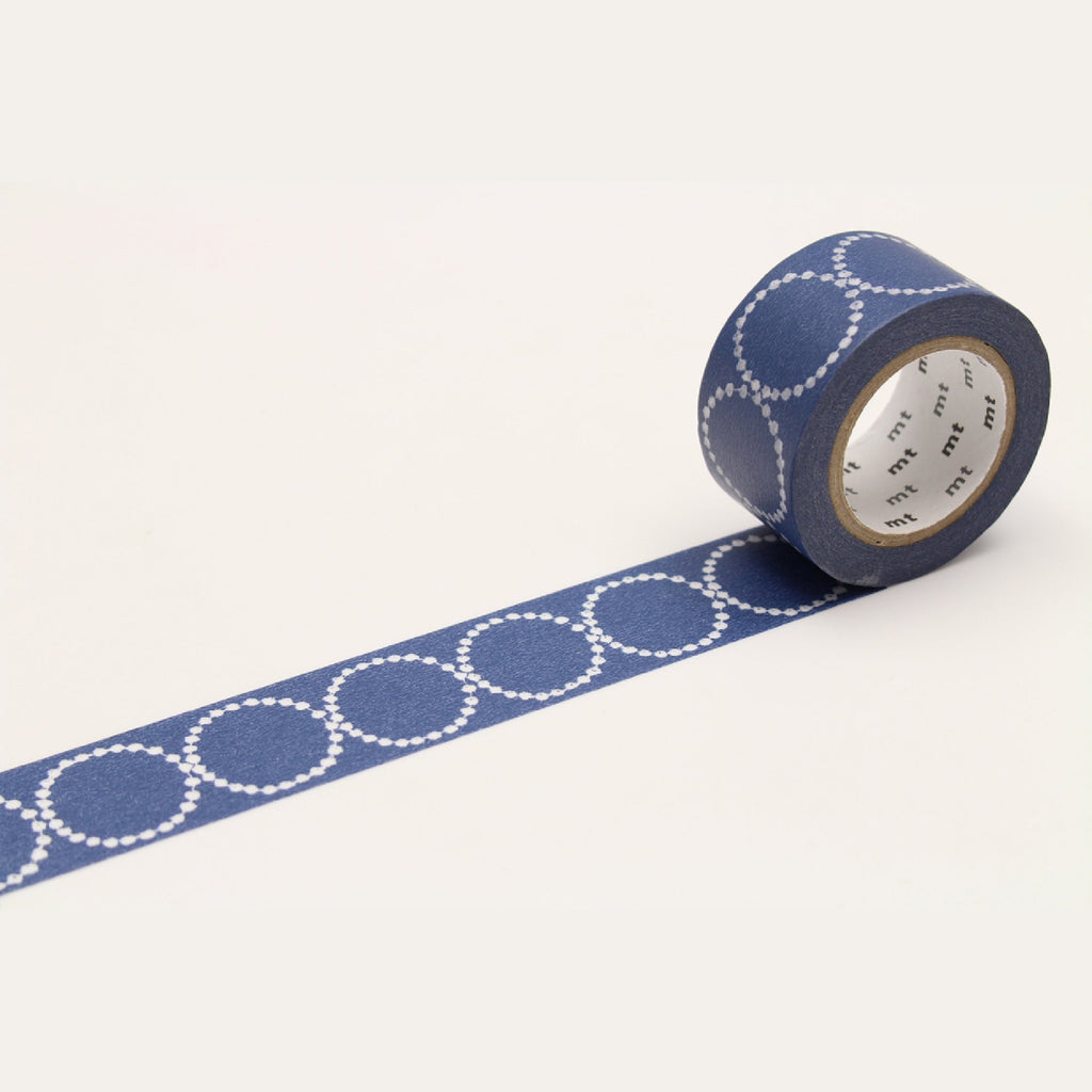 MT Masking Tape - Mina Perhonen - 25 mm - Tambourine Petit・Navy - MT MINA21 - IRO