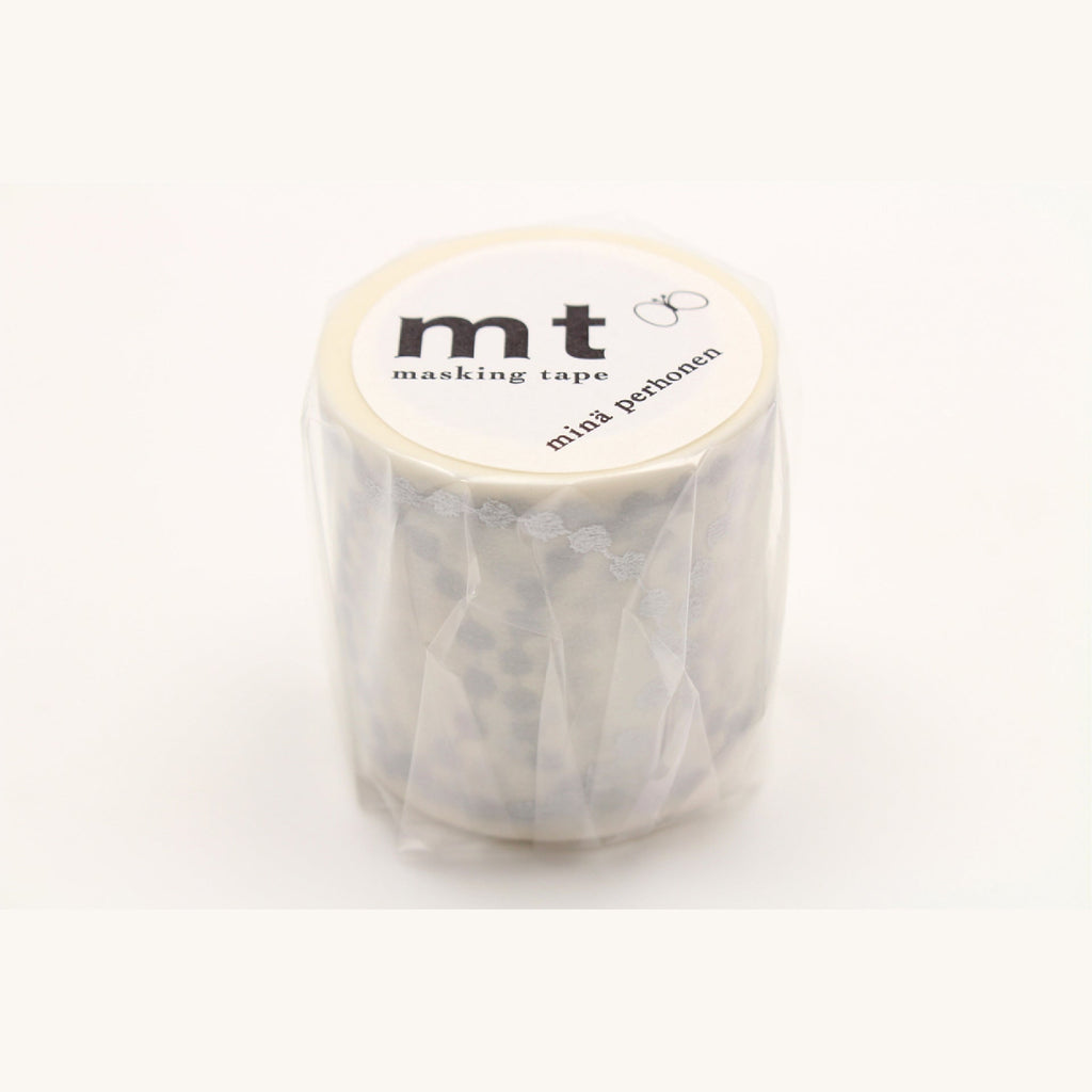 MT Masking Tape - Mina Perhonen - 48 mm - Tambourine Grande・Silver - MT MINA31 - IRO