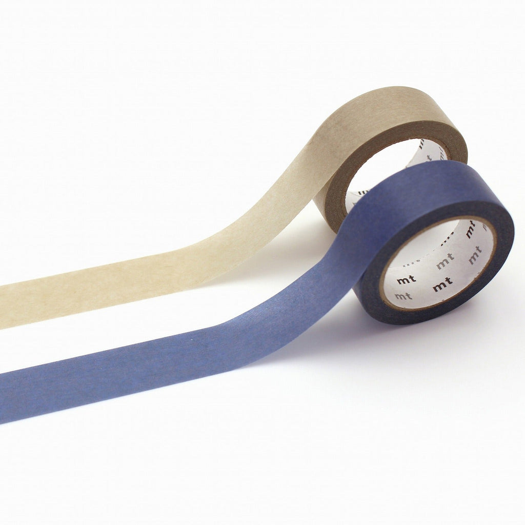 MT Upcycle Masking Tape - 15 mm - Pack of 2 - Blue x Pastel Gray - MT 02UP06 - IRO