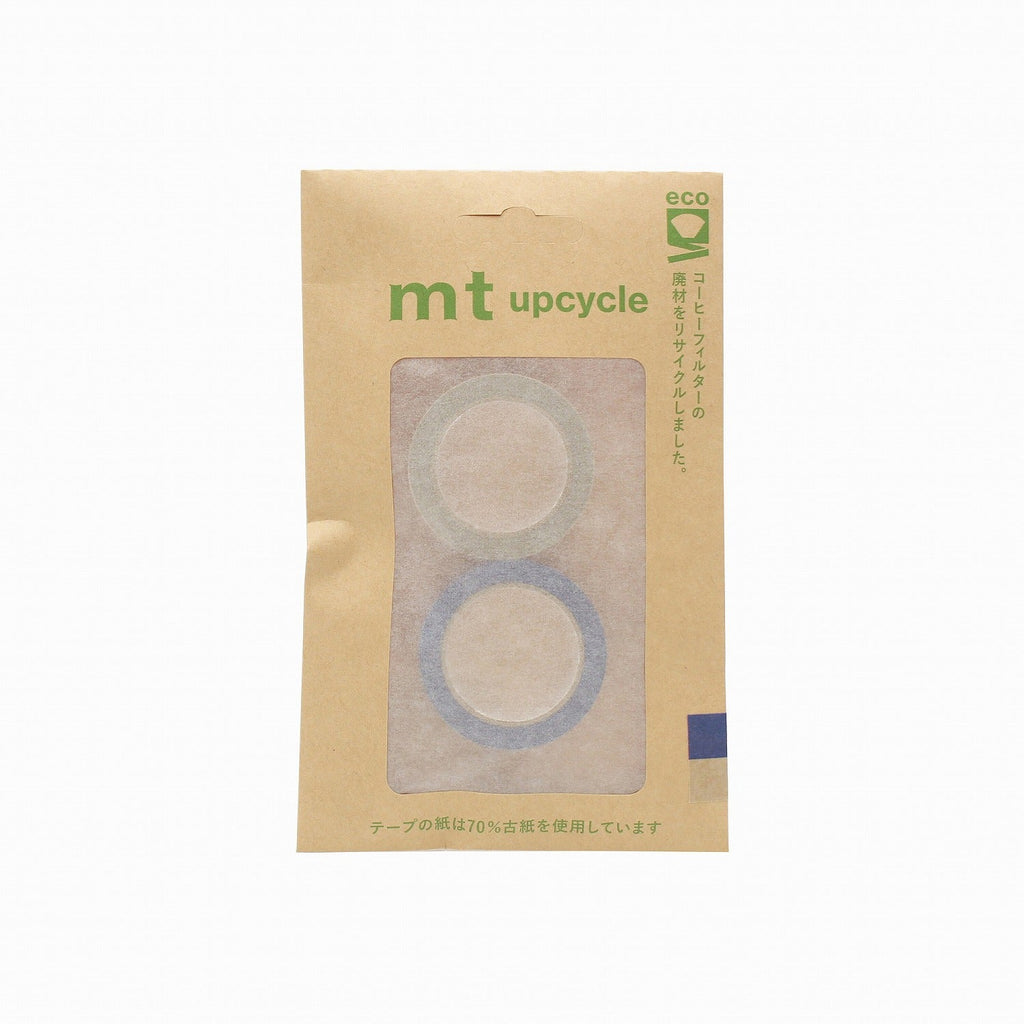 MT Upcycle Masking Tape - 15 mm - Pack of 2 - Blue x Pastel Gray - MT 02UP06 - IRO