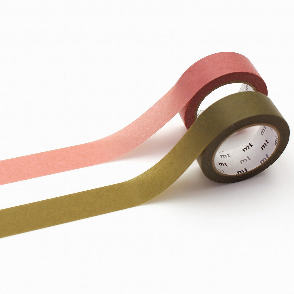 MT Upcycle Masking Tape - 15 mm - Pack of 2 - Rose Pink × Nightingale - MT 02UP04 - IRO