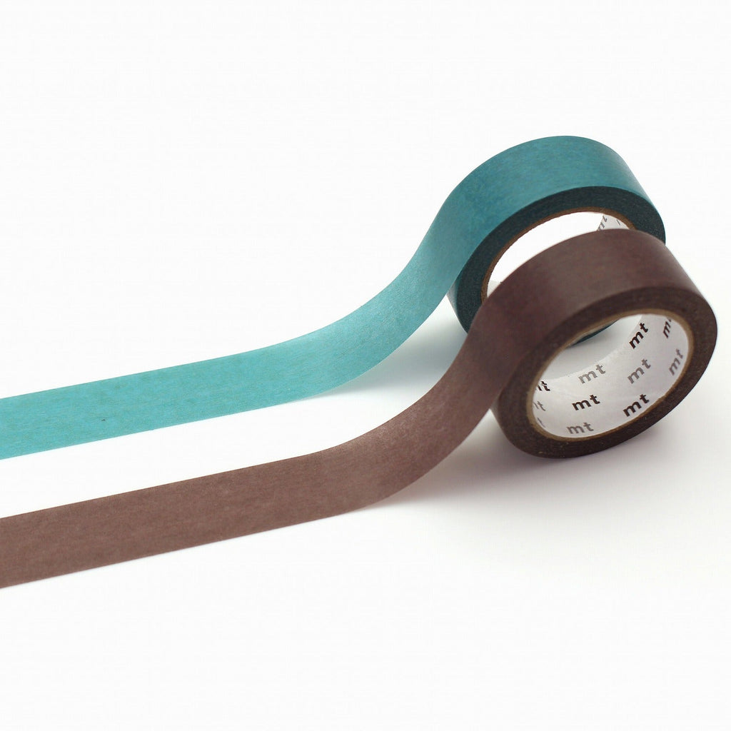 MT Upcycle Masking Tape - 15 mm - Pack of 2 - Water x Grayish Purple - MT 02UP02 - IRO