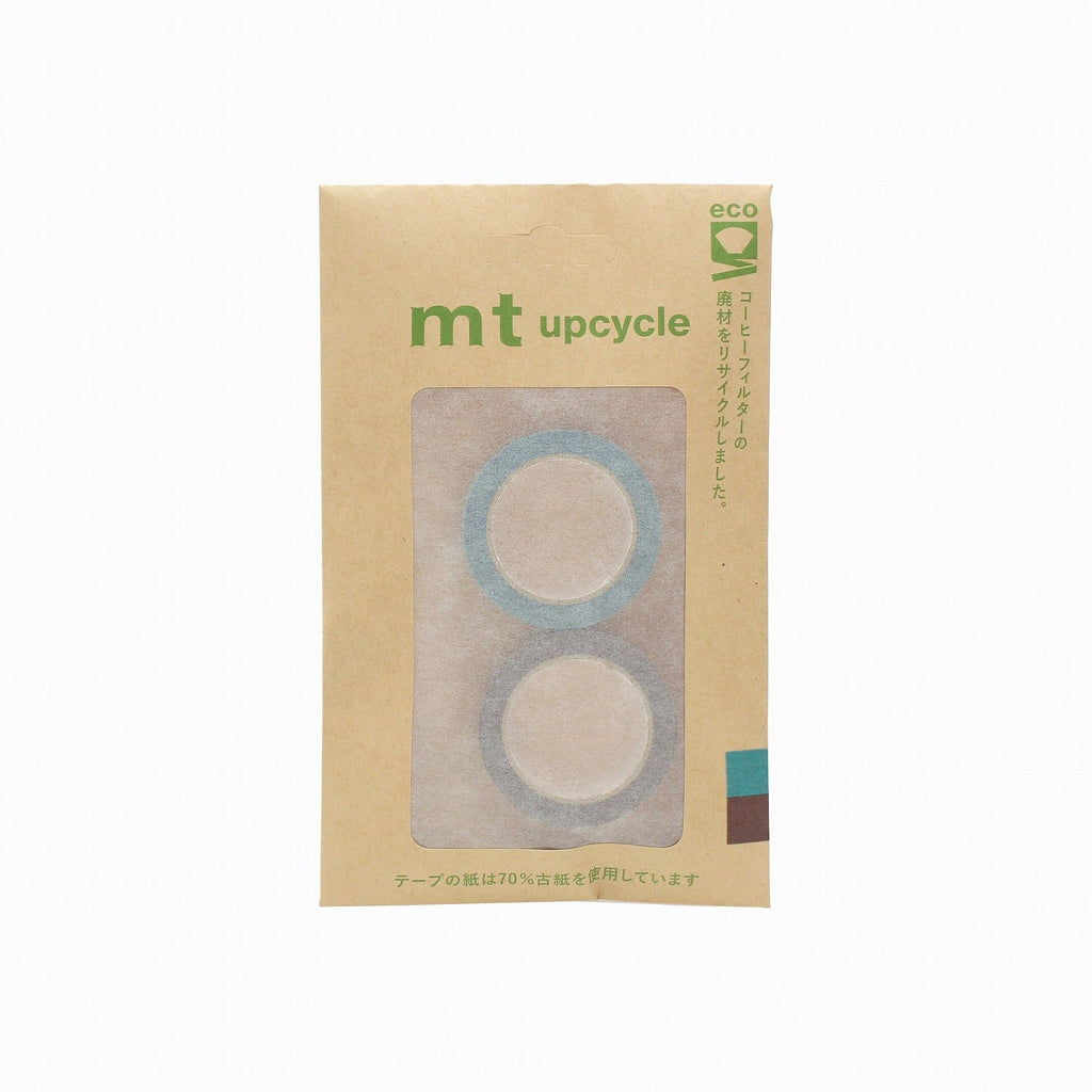 MT Upcycle Masking Tape - 15 mm - Pack of 2 - Water x Grayish Purple - MT 02UP02 - IRO