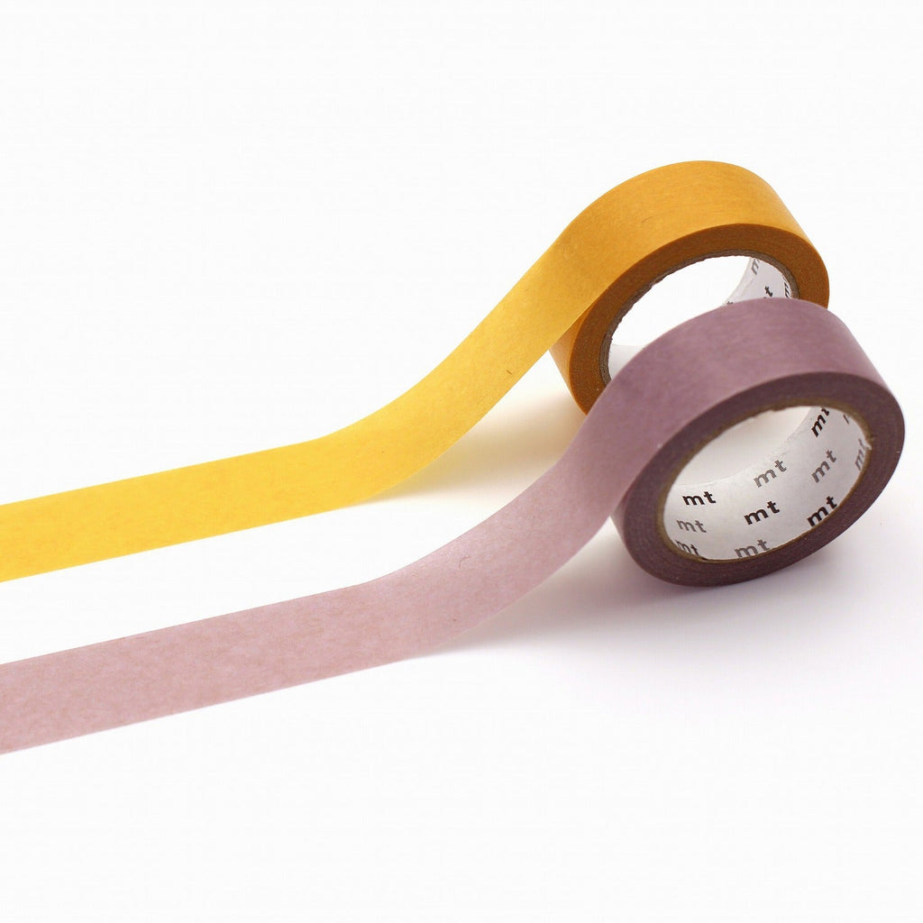 MT Upcycle Masking Tape - 15 mm - Pack of 2 - Yellow x Lavender - MT 02UP03 - IRO