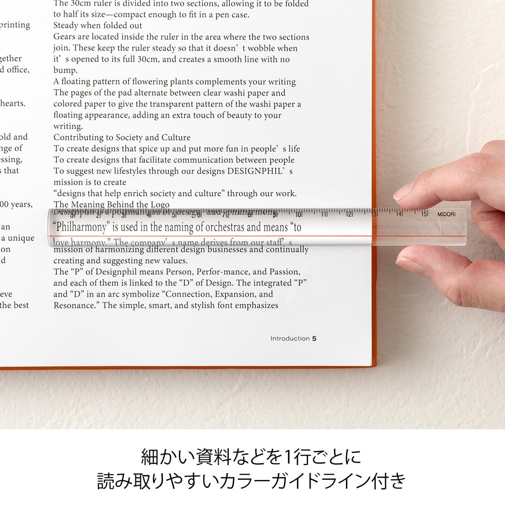 Midori Lens Ruler - 15cm - Transparent - MIDORI 42306006 - IRO