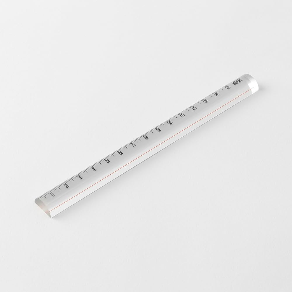 Midori Lens Ruler - 15cm - Transparent - MIDORI 42306006 - IRO