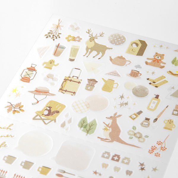 Midori Diary Sticker - Beige Pattern - MIDORI 82597006 - IRO