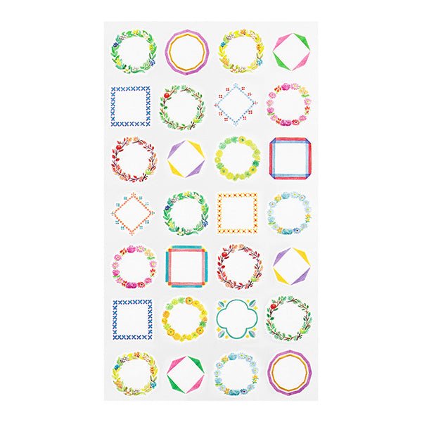 Midori Diary Sticker - Frame Pattern - MIDORI 82570006 - IRO