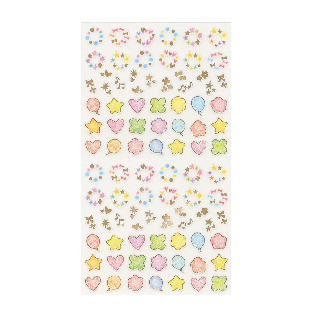 Midori Diary Sticker - Glitter Pattern / Pastel / Date Highlight - MIDORI 82457006 - IRO