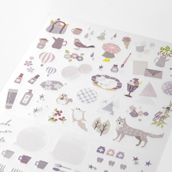 Midori Diary Sticker - Lavender Pattern - MIDORI 82596006 - IRO
