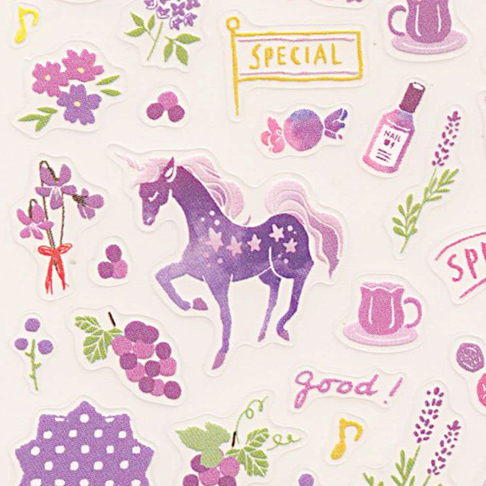 Midori Diary Sticker - Purple Pattern - MIDORI 82562006 - IRO