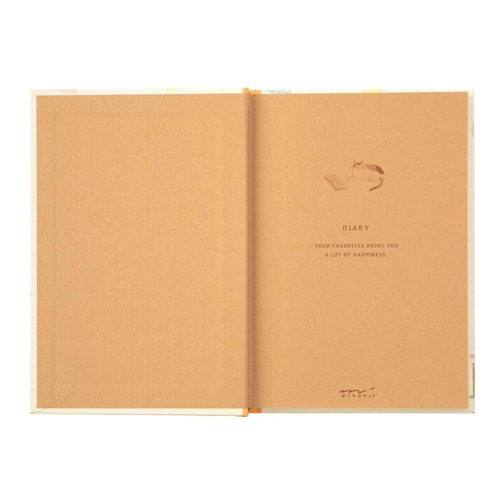 Midori Undated Diary - B6 - Cat Pattern - MIDORI 12878006 - IRO