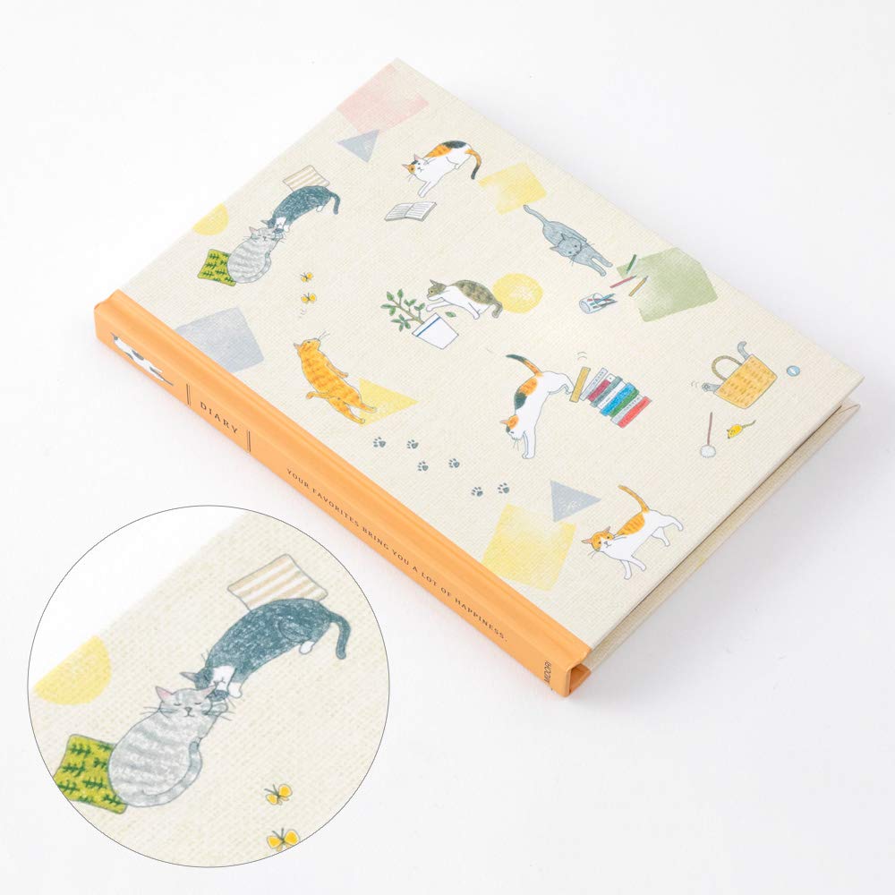 Midori Undated Diary - B6 - Cat Pattern - MIDORI 12878006 - IRO
