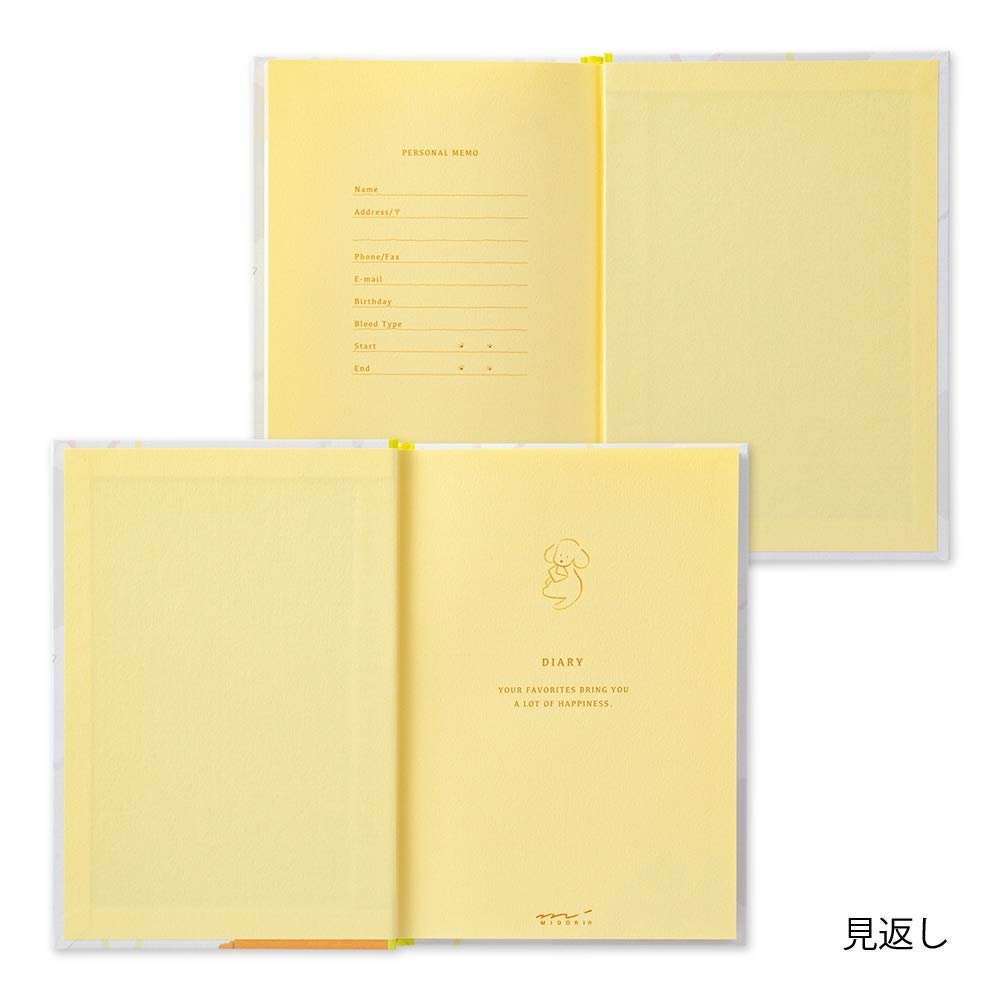 Midori Undated Diary - B6 - Dog Pattern - MIDORI 12885006 - IRO